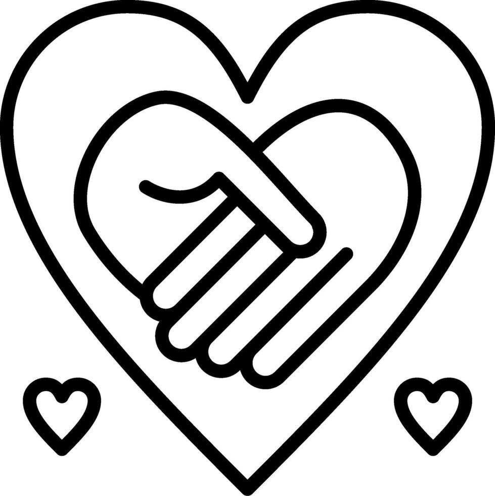 Empathy Line Icon Design vector