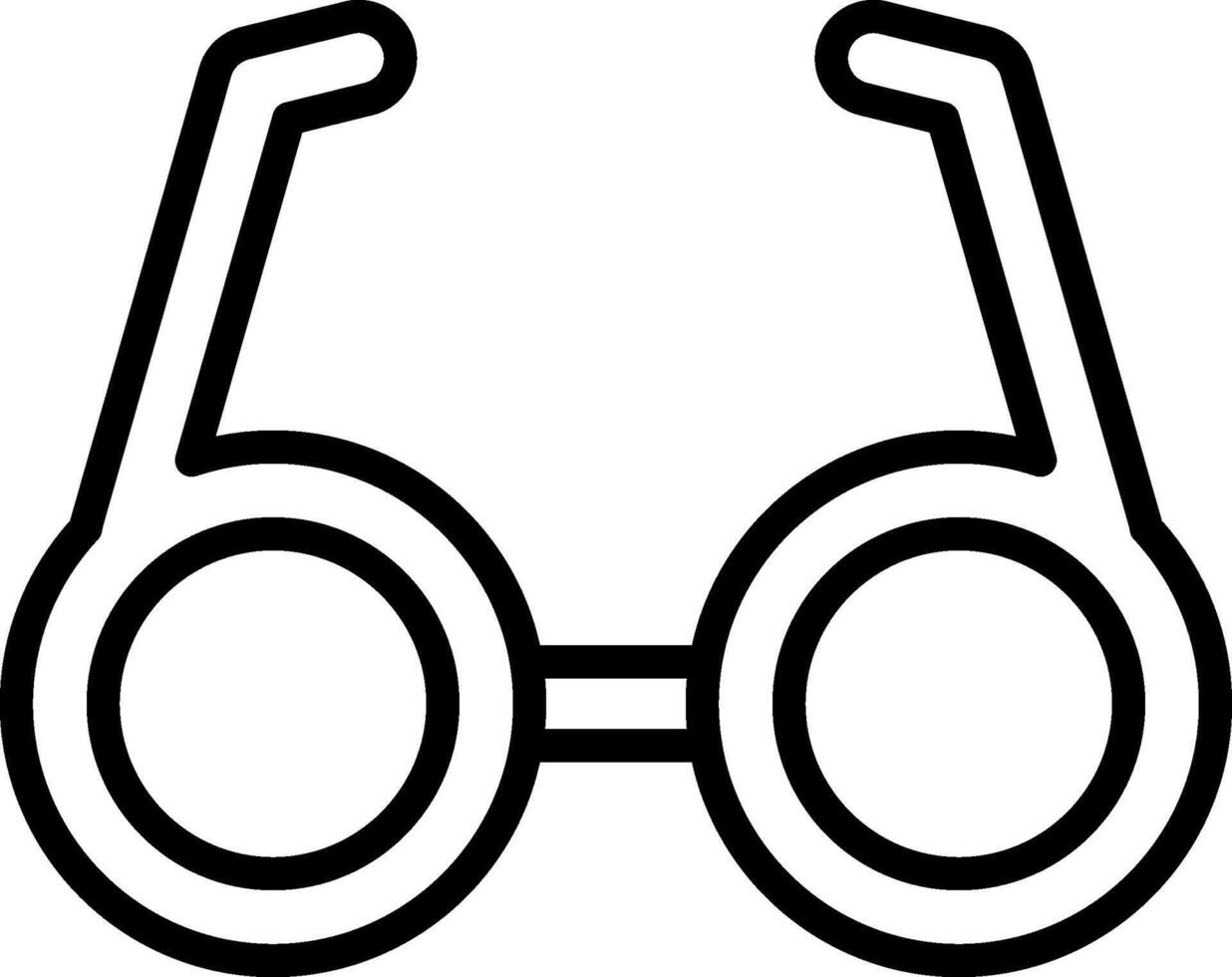 Glasses Line Icon Design vector