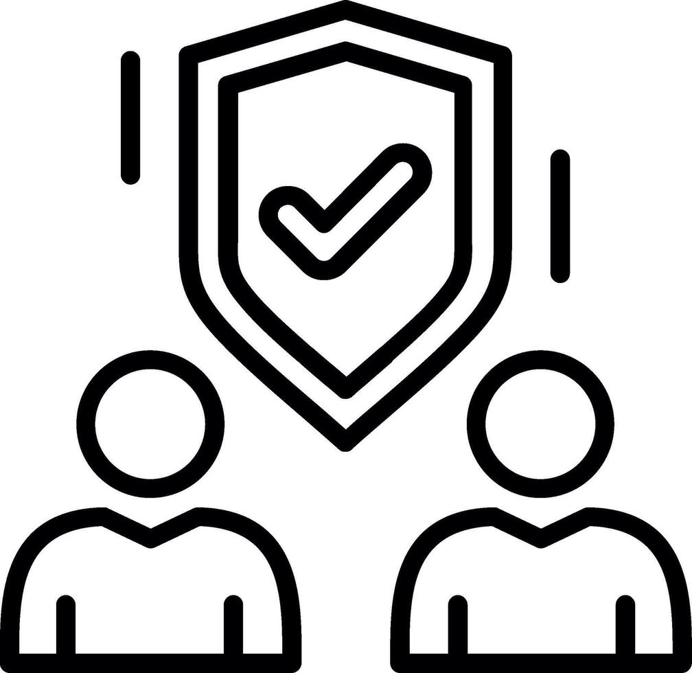 Reliability Line Icon Design vector