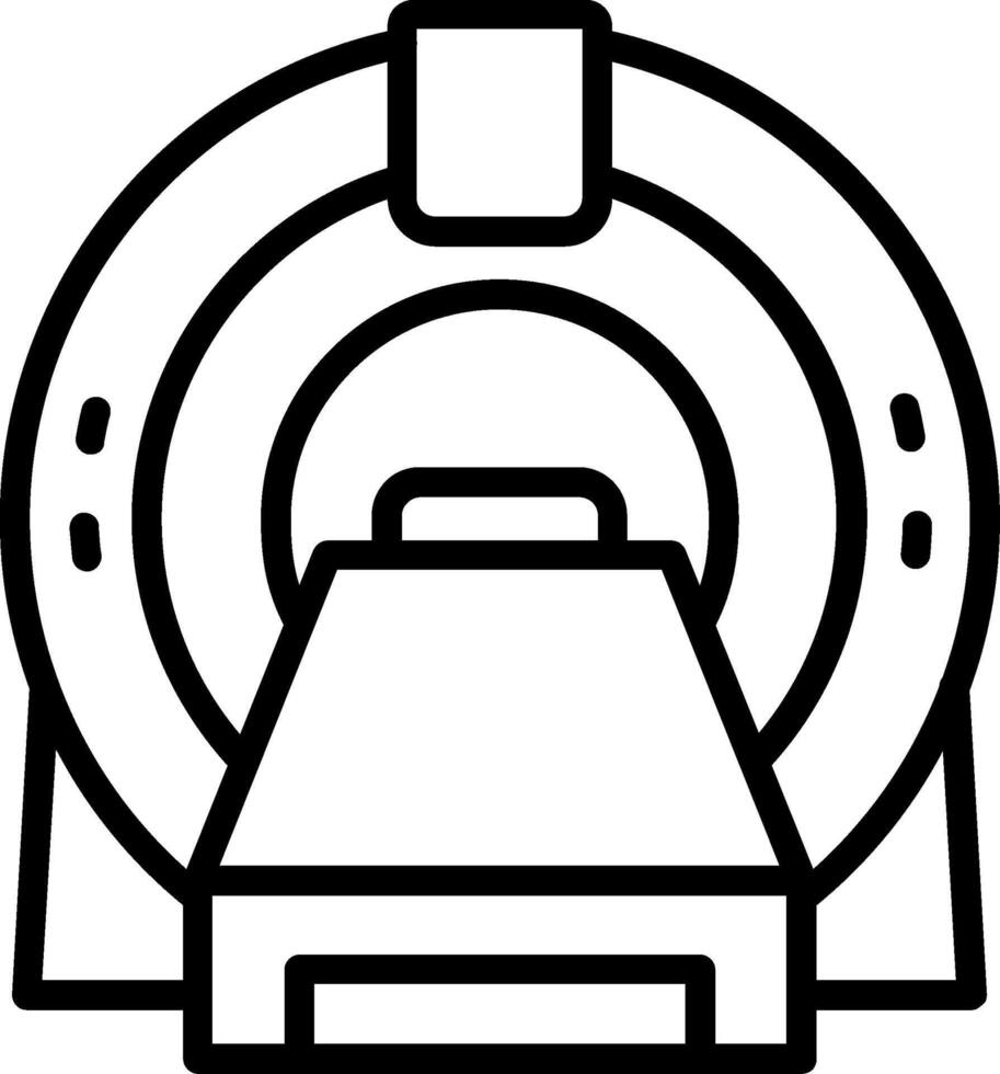 Mri Line Icon Design vector