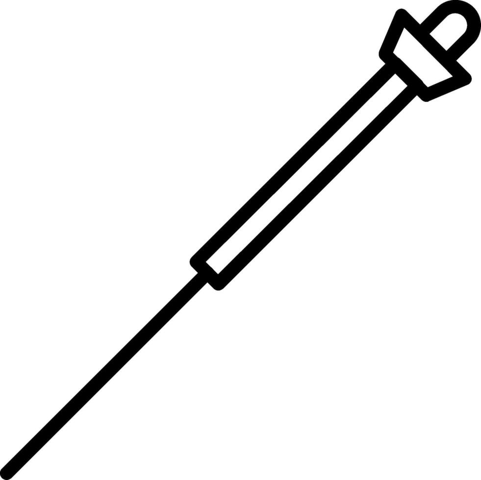 Needle Line Icon Design vector