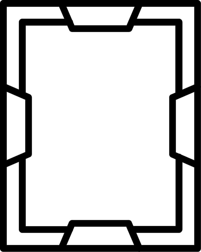 Frame Line Icon Design vector