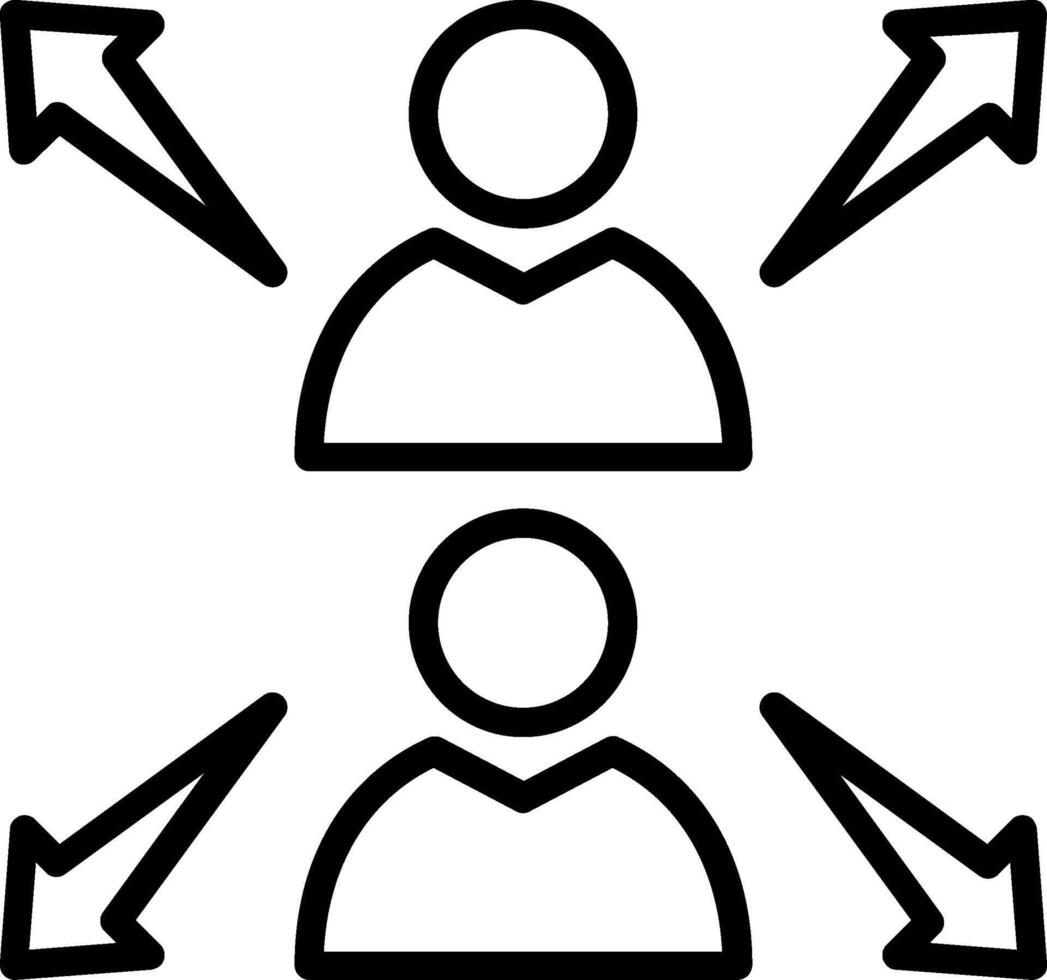 Team Capacity Line Icon Design vector