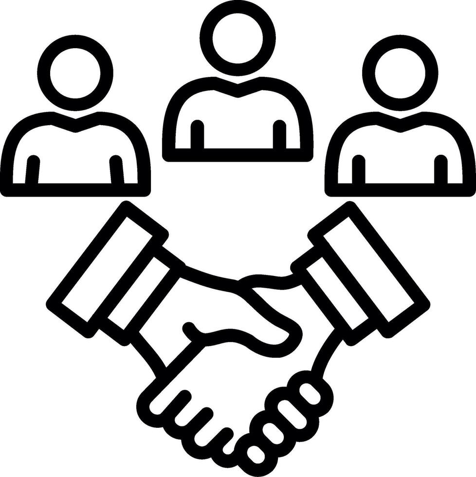 Agreement Line Icon Design vector