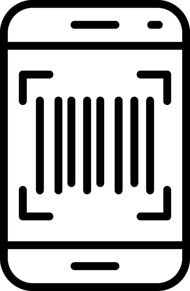 Barcode Line Icon Design vector