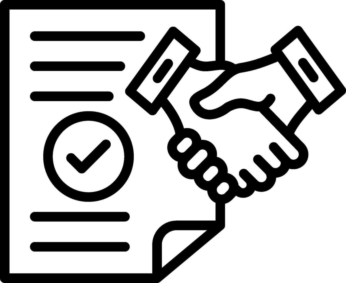 Certainty Line Icon Design vector