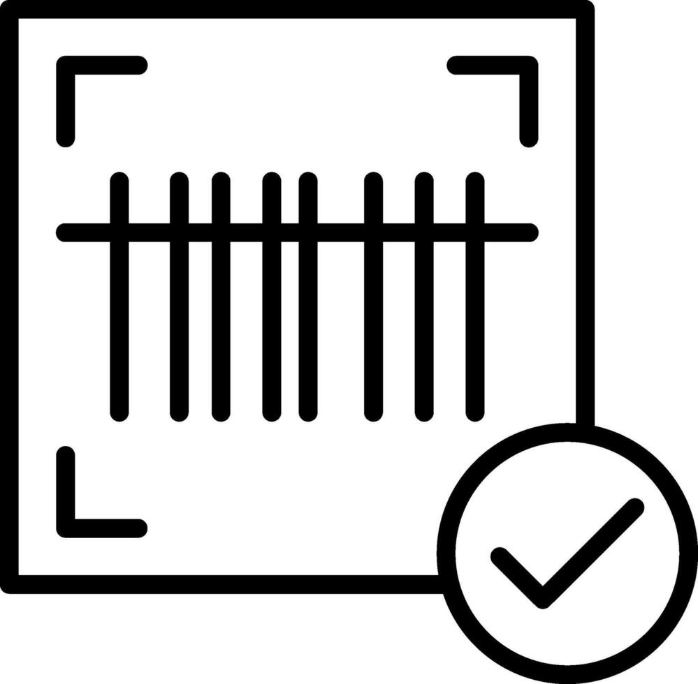 Barcode Line Icon Design vector