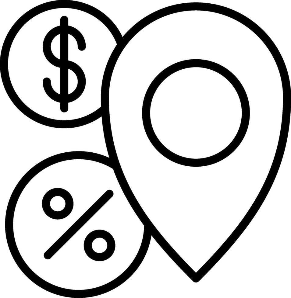 Placeholder Line Icon Design vector
