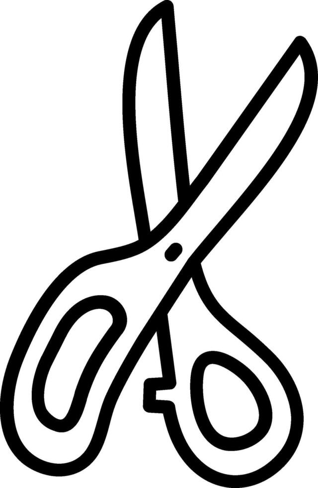 Scissors Line Icon Design vector