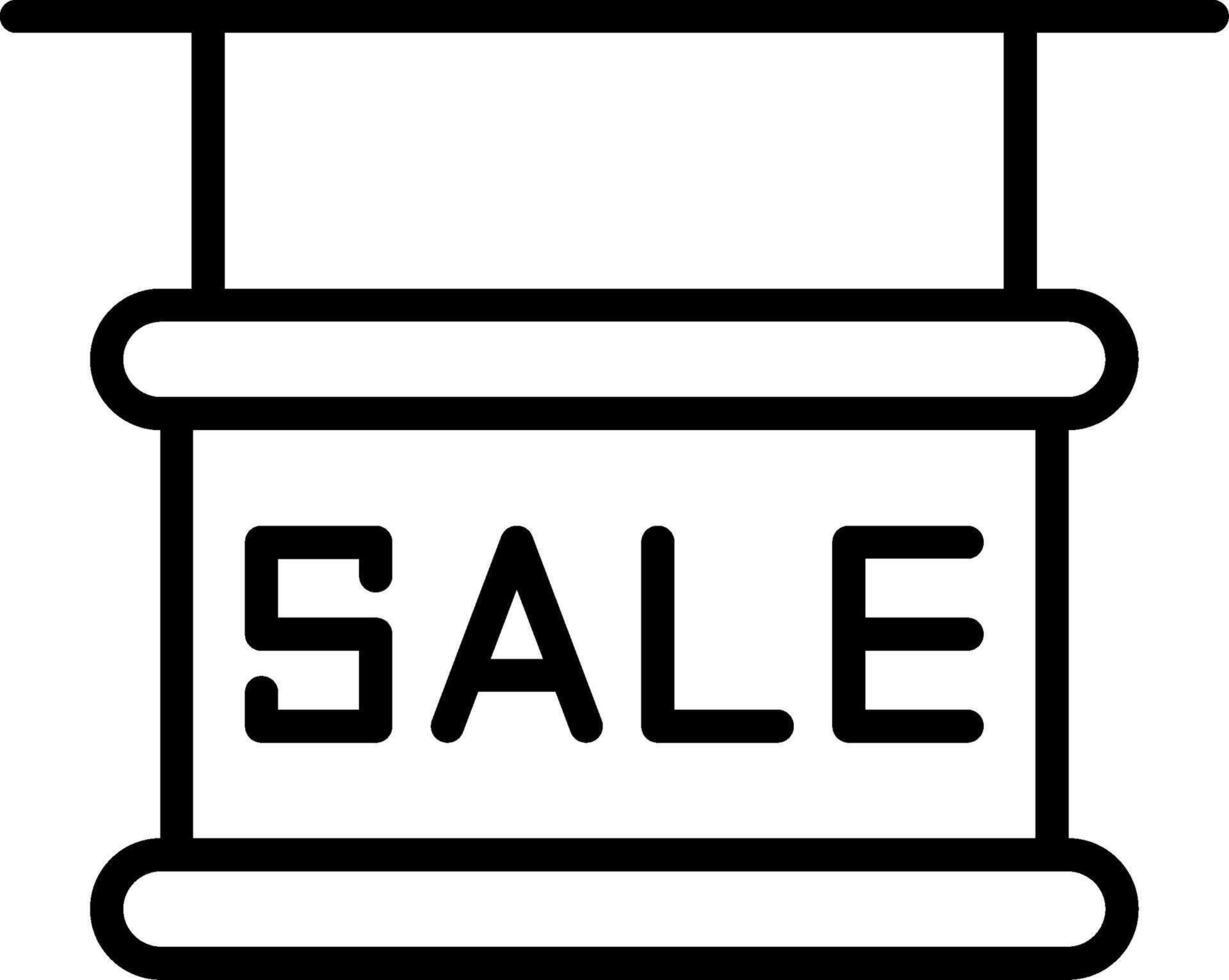 Sale Line Icon Design vector