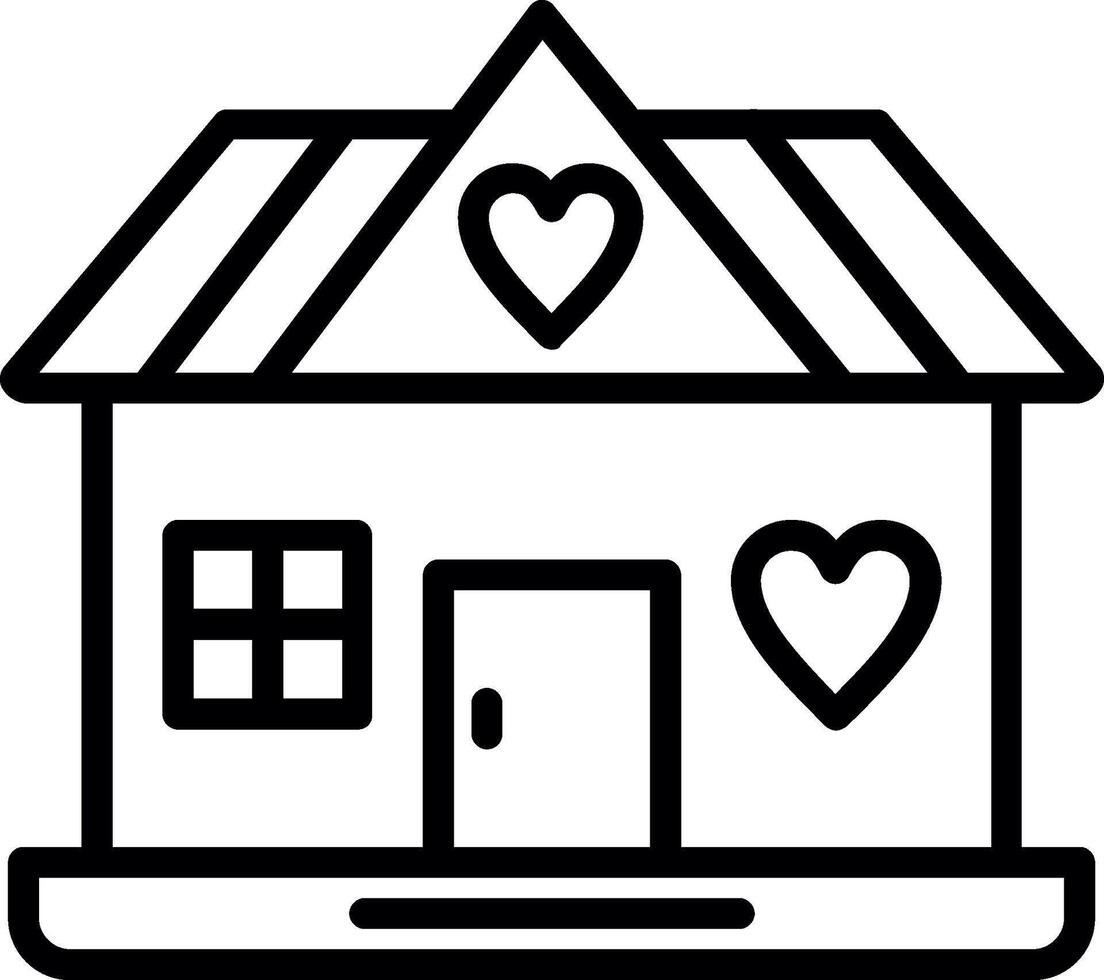 Shelter Line Icon Design vector