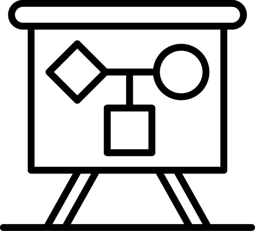 Planning Line Icon Design vector