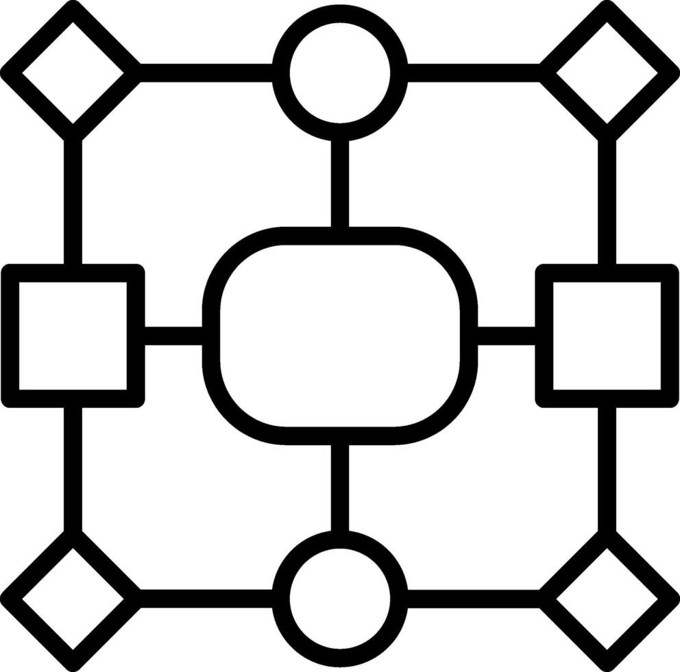 Data model Line Icon Design vector