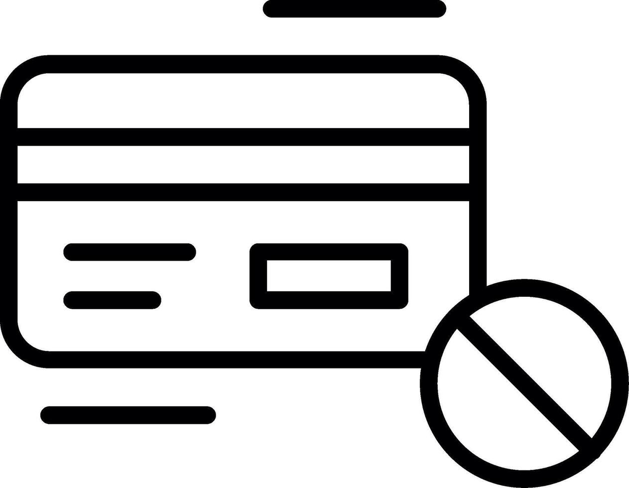 No Money Line Icon Design vector