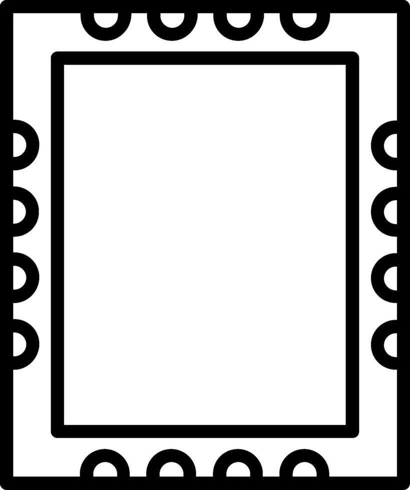 Frame Line Icon Design vector