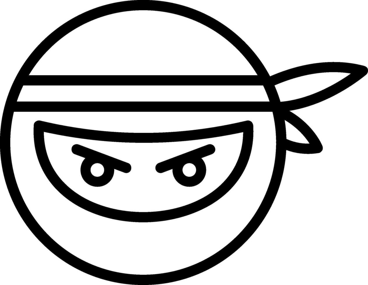 Mask Line Icon Design vector