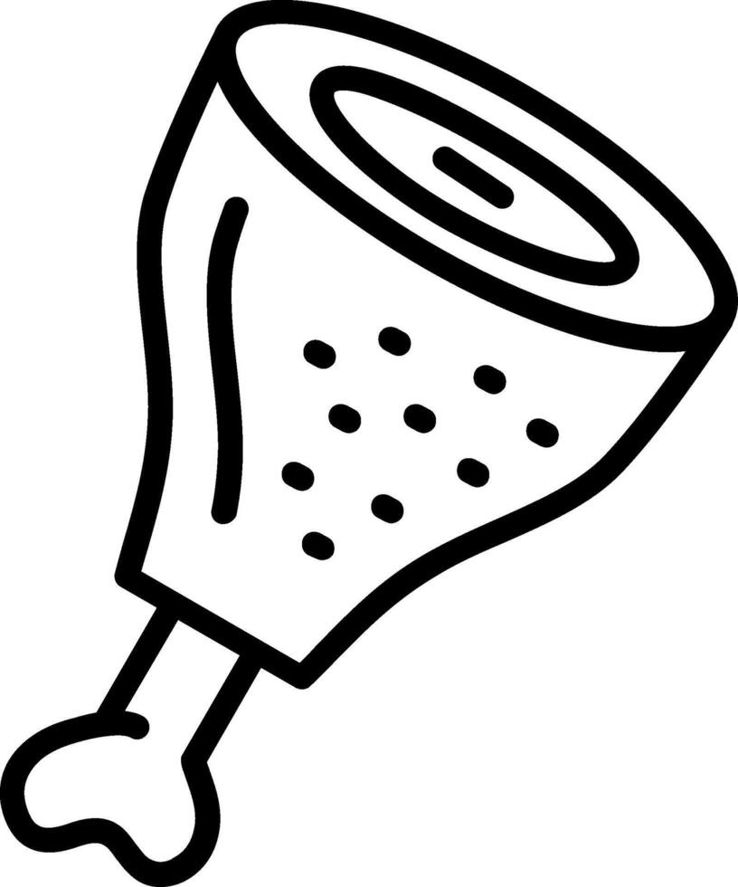 Meat Line Icon Design vector