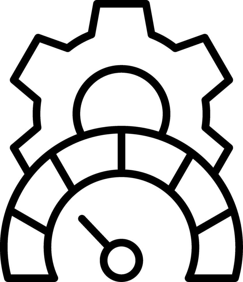 Performance Line Icon Design vector