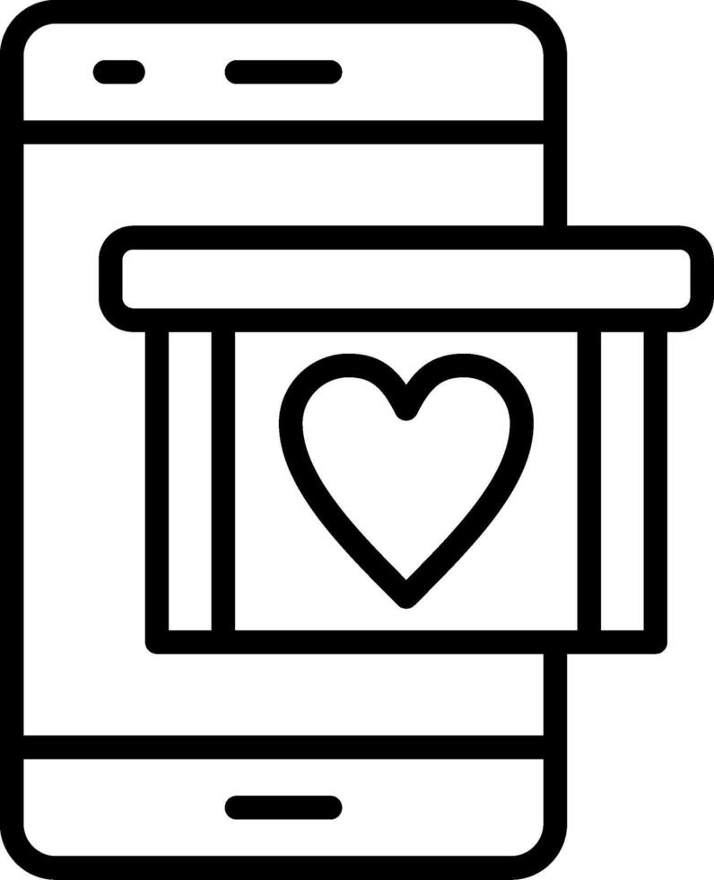 Online Donation Line Icon Design vector