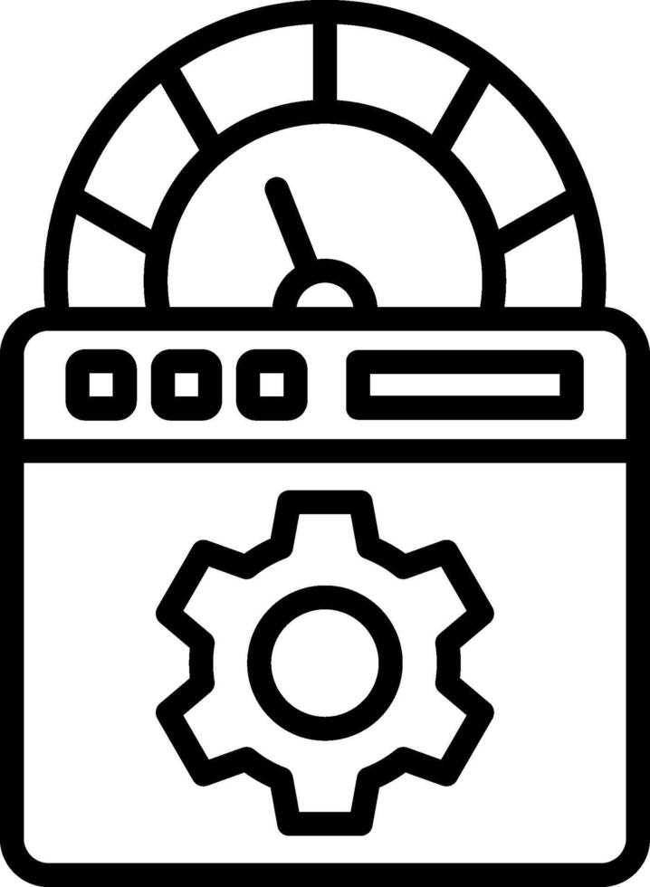 Bandwidth Line Icon Design vector