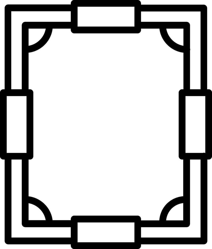 Frame Line Icon Design vector