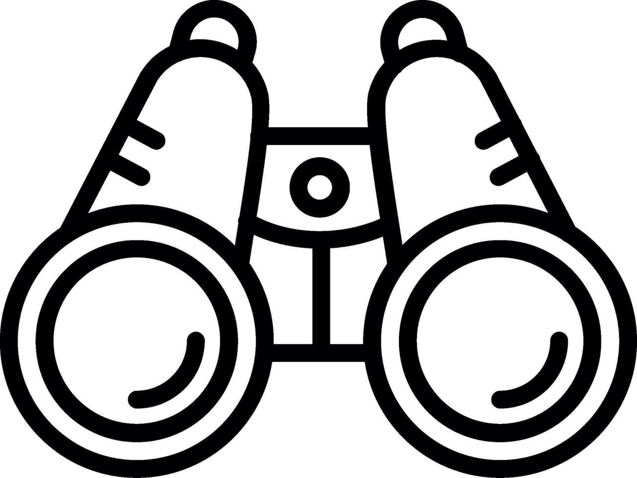 Binoculars Line Icon Design vector