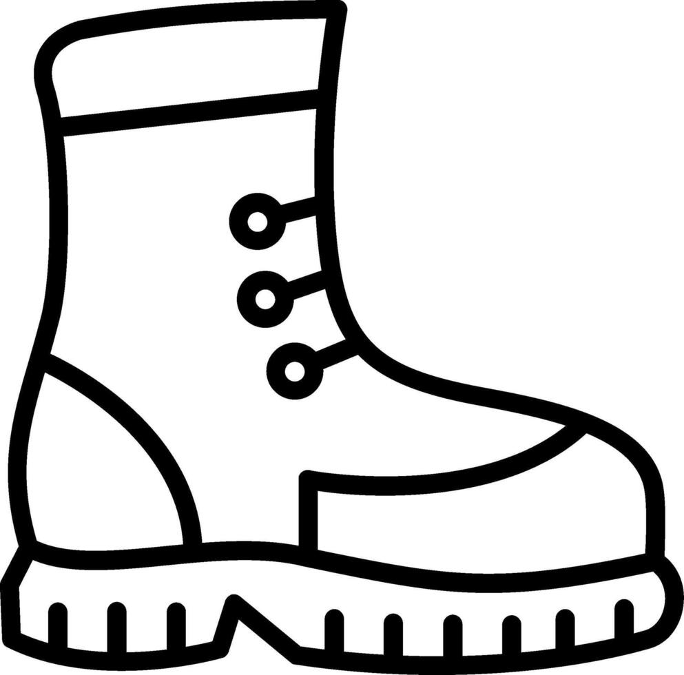 Boot Line Icon Design vector