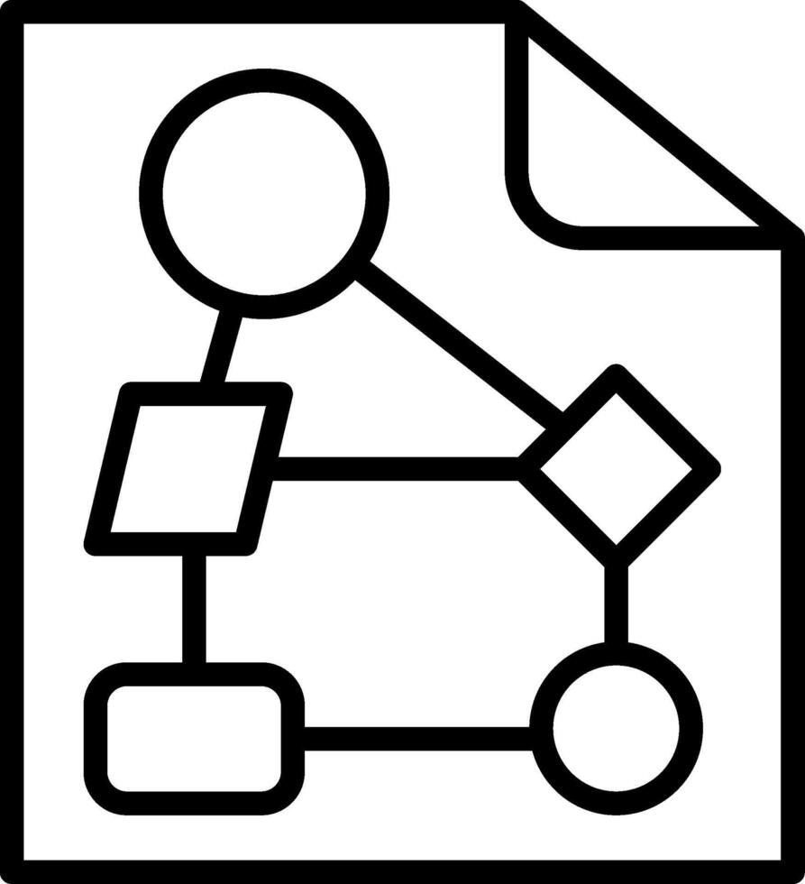 Data Line Icon Design vector