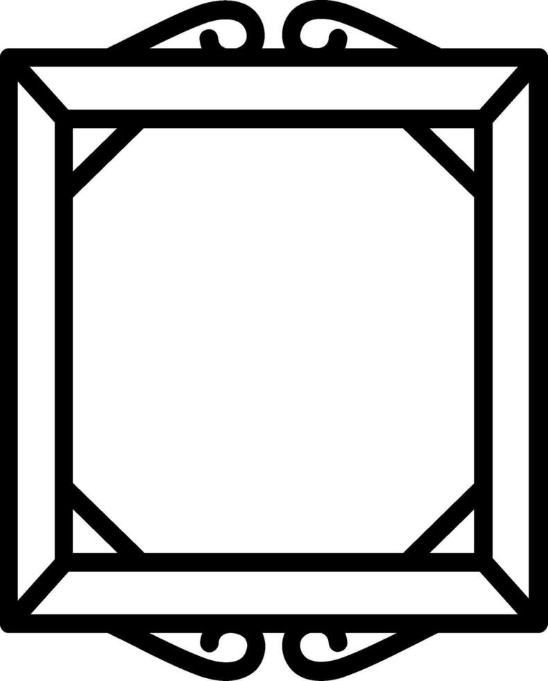 Frame Line Icon Design vector
