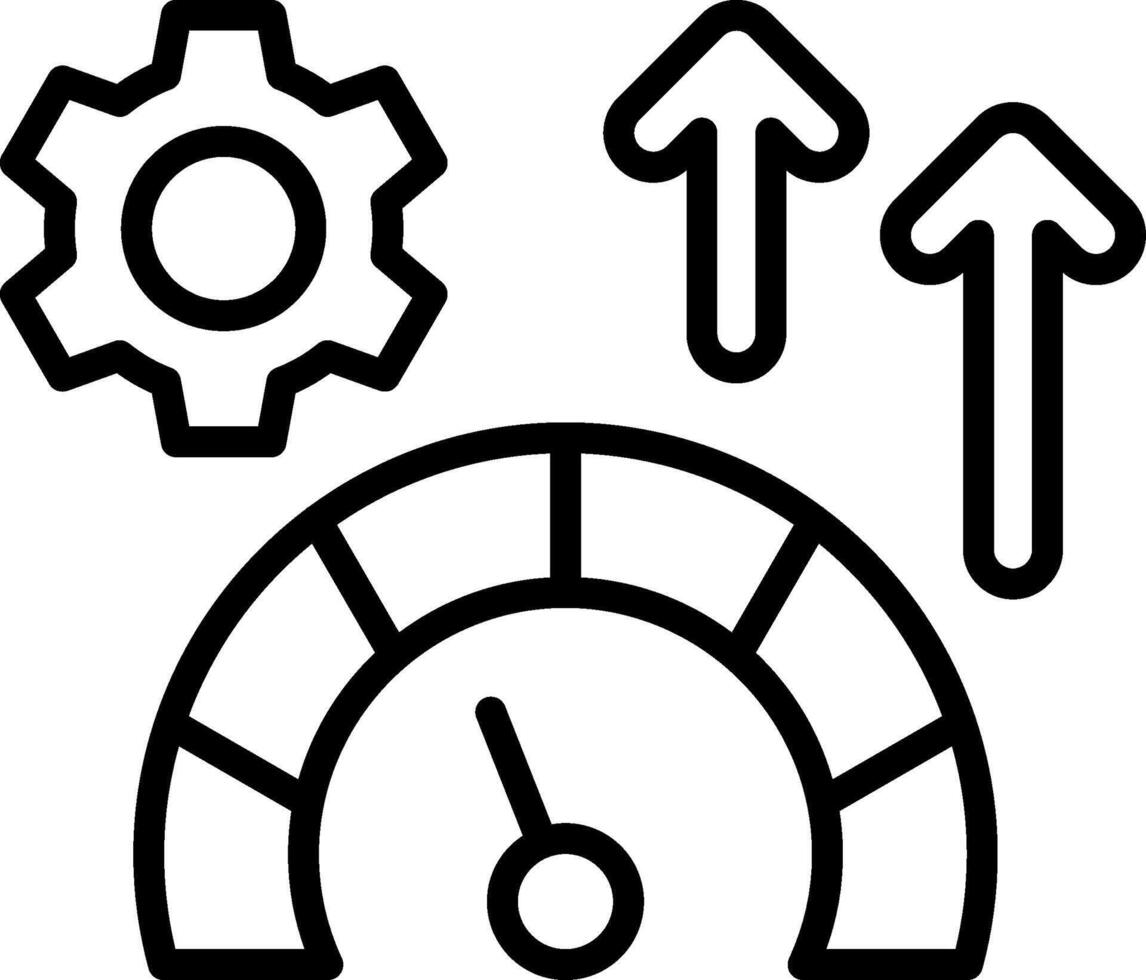 Productivity Line Icon Design vector