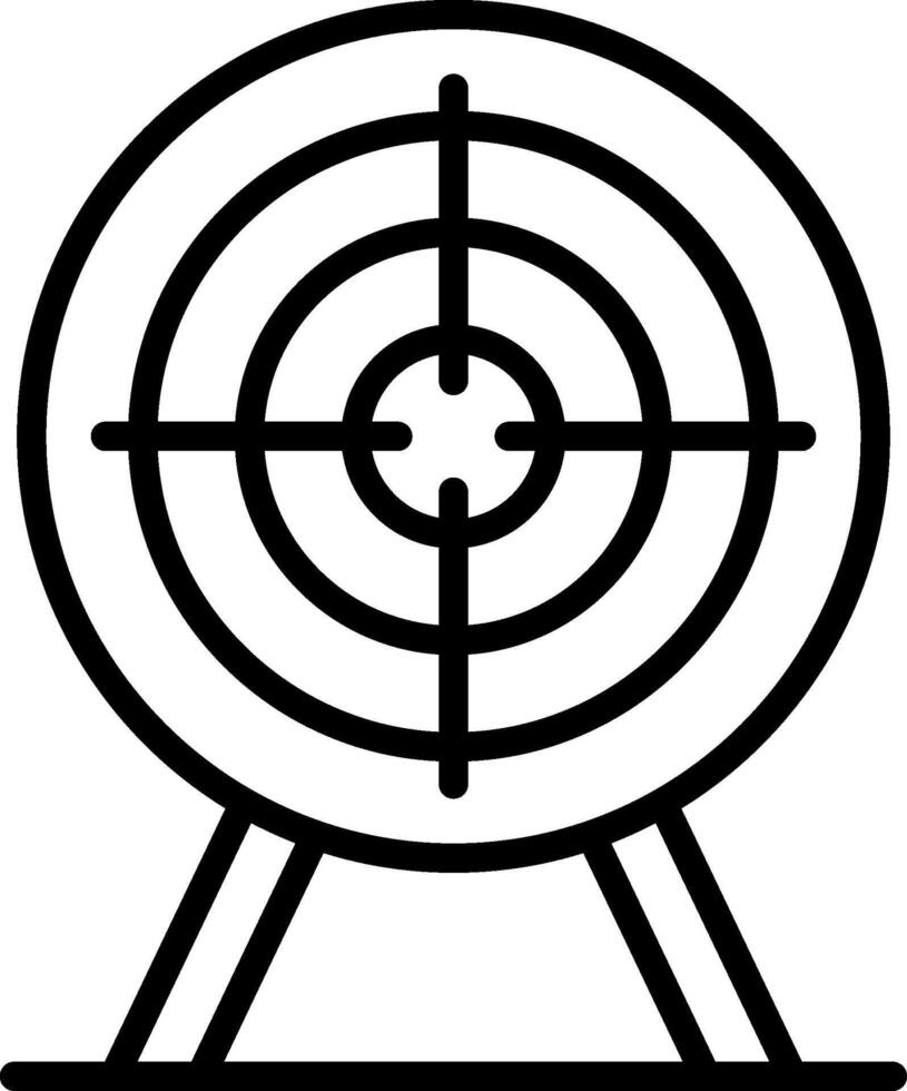 Target Line Icon Design vector
