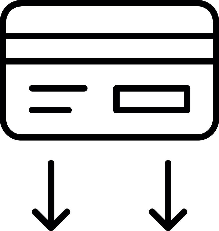 Reducing Line Icon Design vector