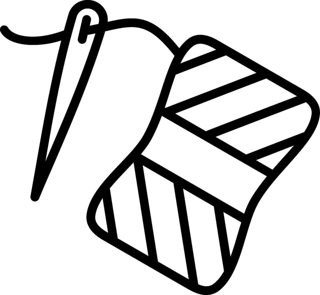Sewing Line Icon Design vector