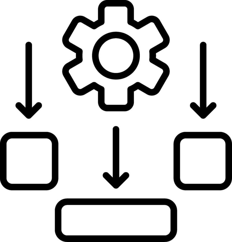 Scheme Line Icon Design vector