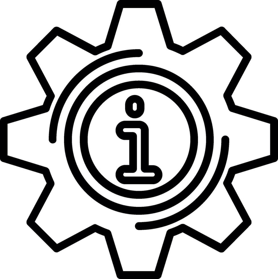 Setting Line Icon Design vector