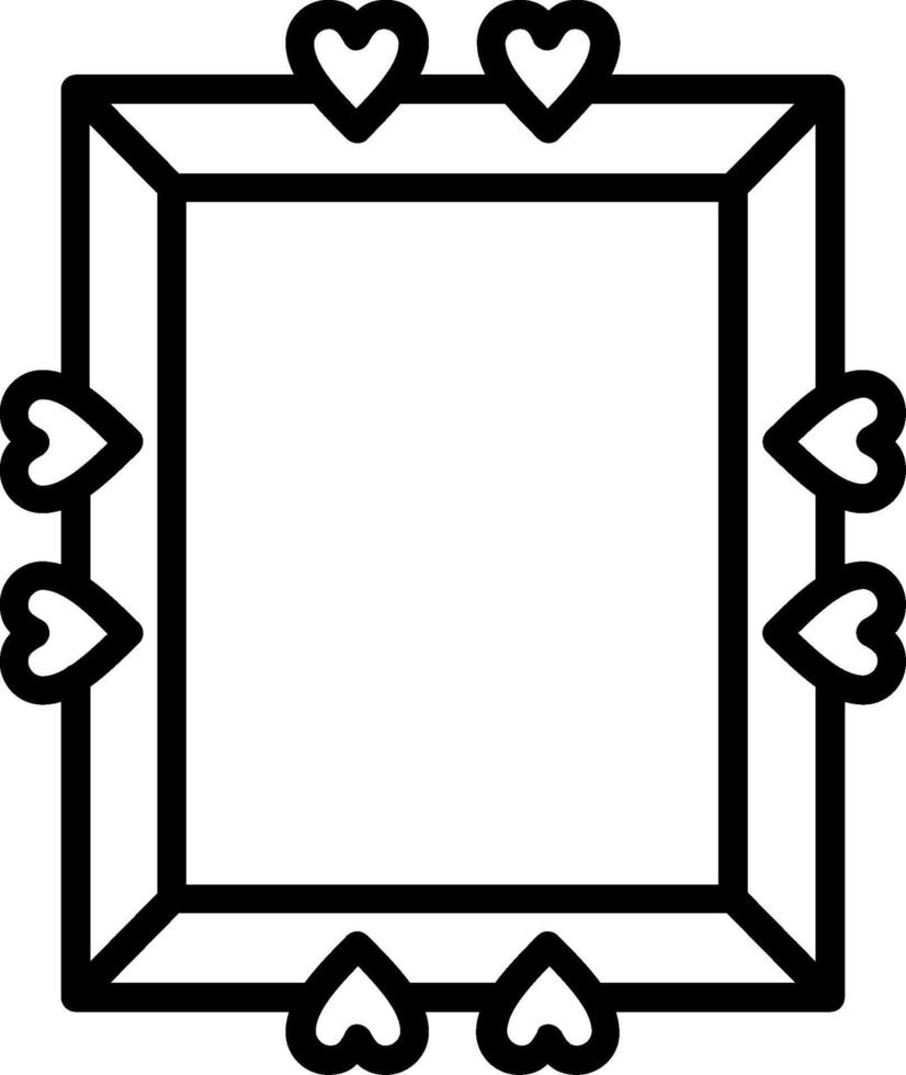 Frame Line Icon Design vector
