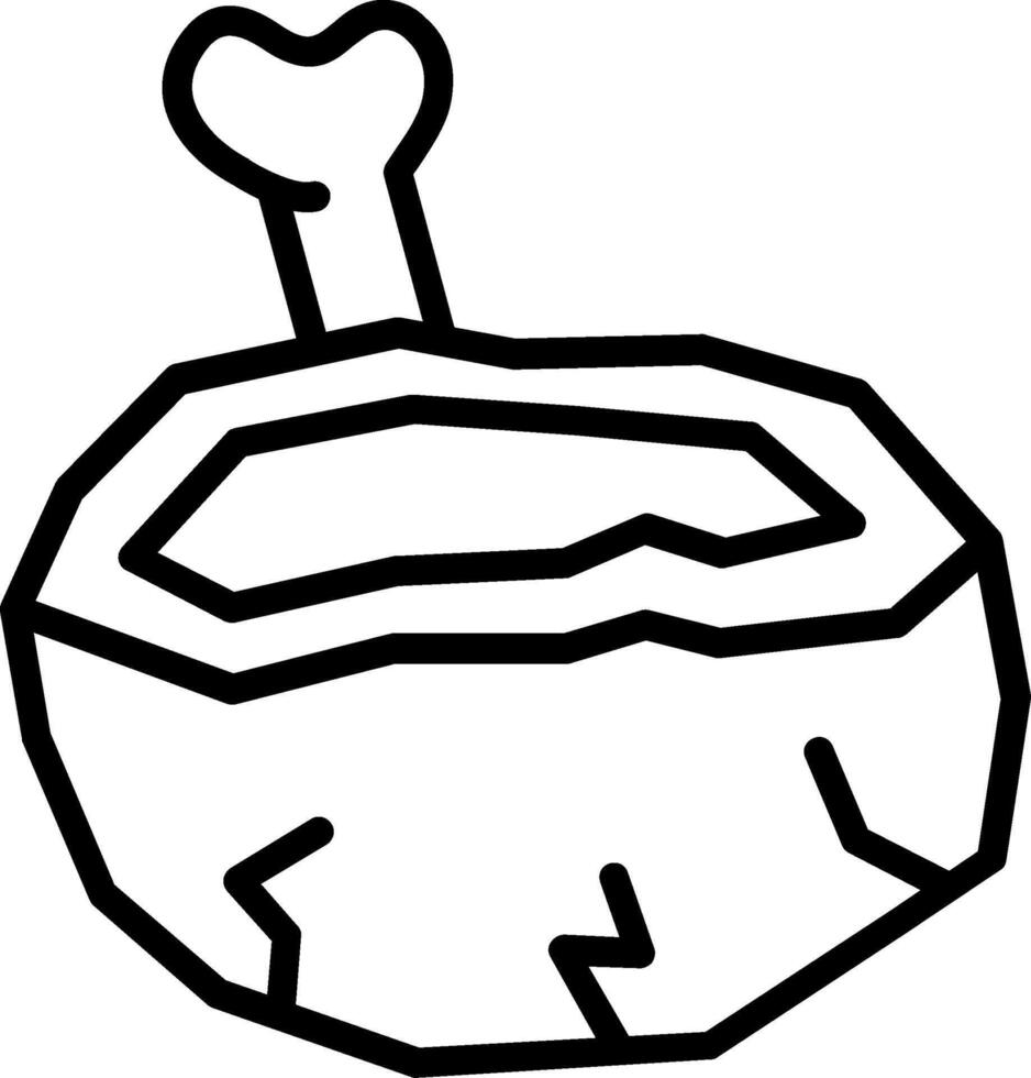 Mortar Line Icon Design vector