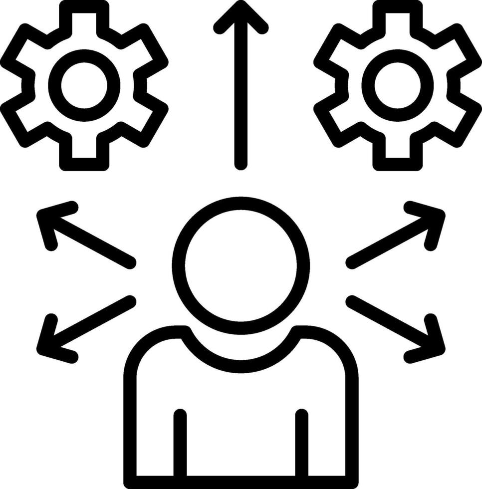 Behavioral Line Icon Design vector