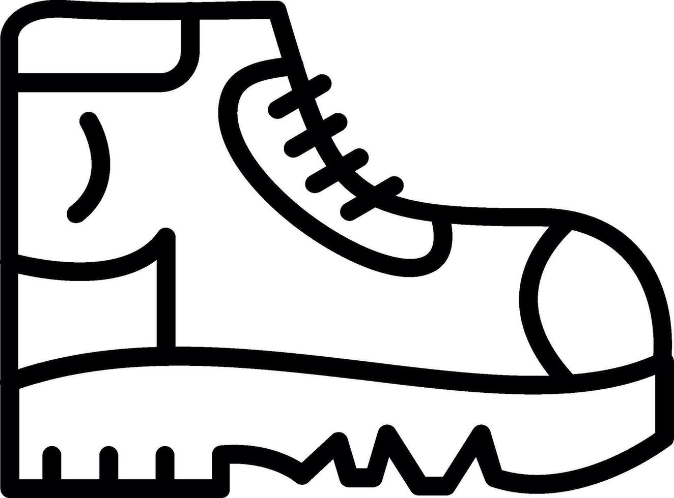 Boots Line Icon Design vector