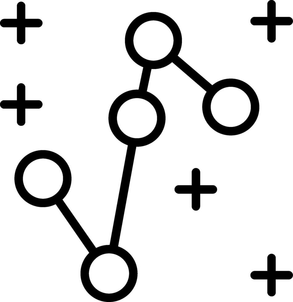 Crux Line Icon Design vector