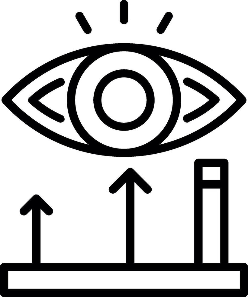 Viewpoint Line Icon Design vector