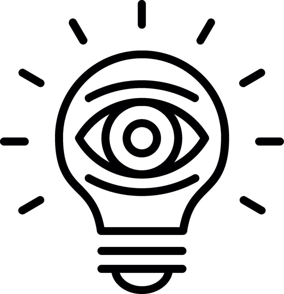 Visionary Line Icon Design vector
