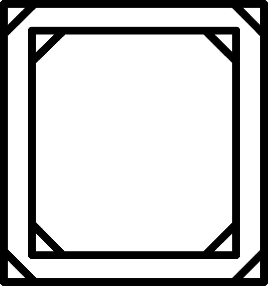 Frame Line Icon Design vector