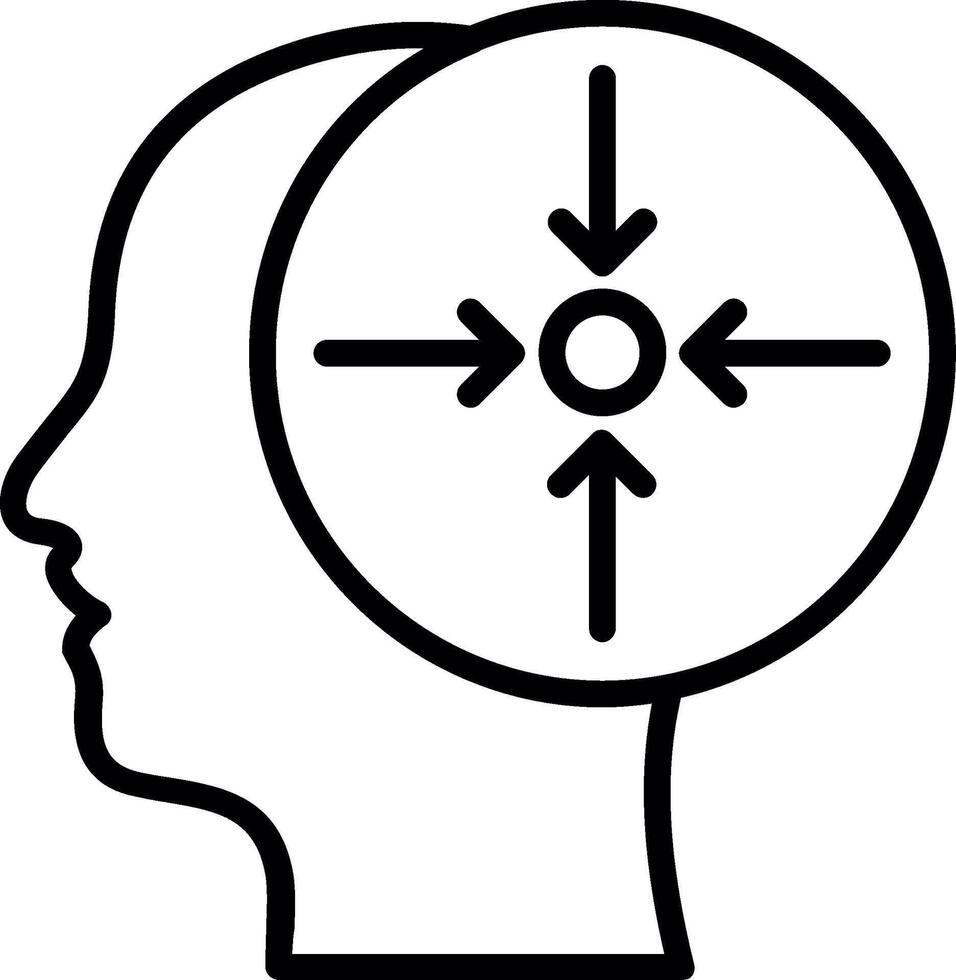 Concentration Line Icon Design vector