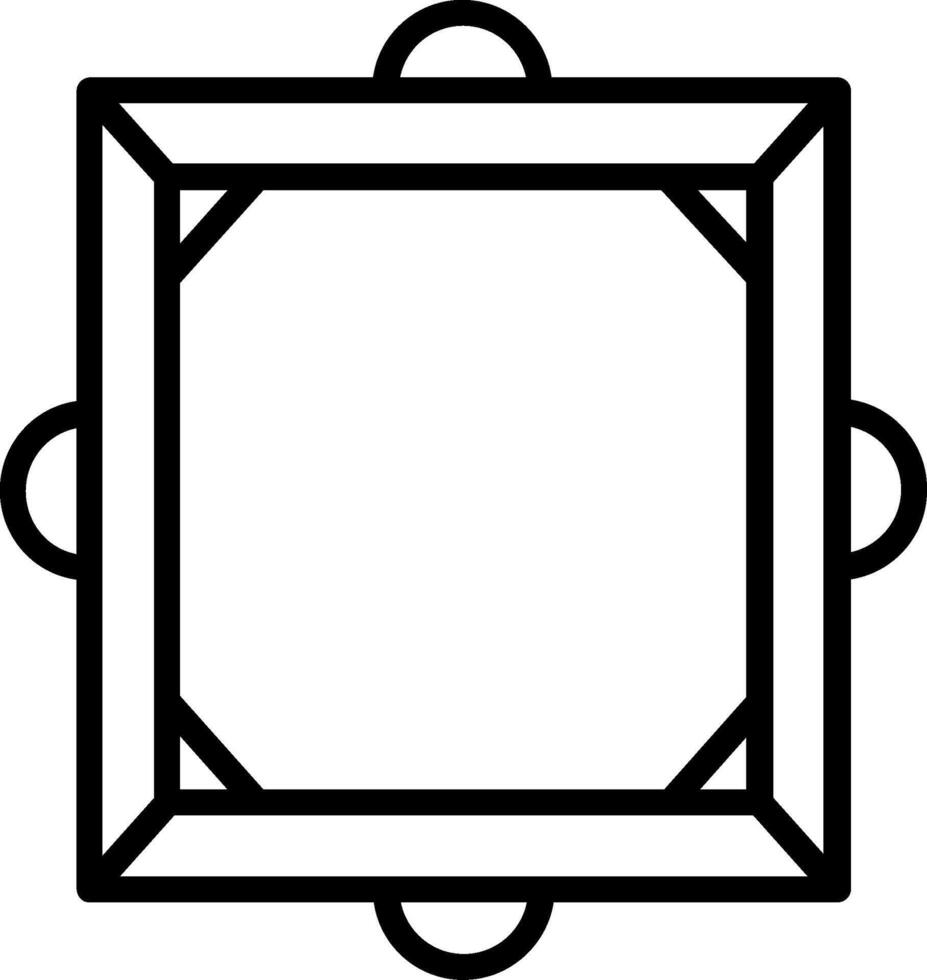 Frame Line Icon Design vector