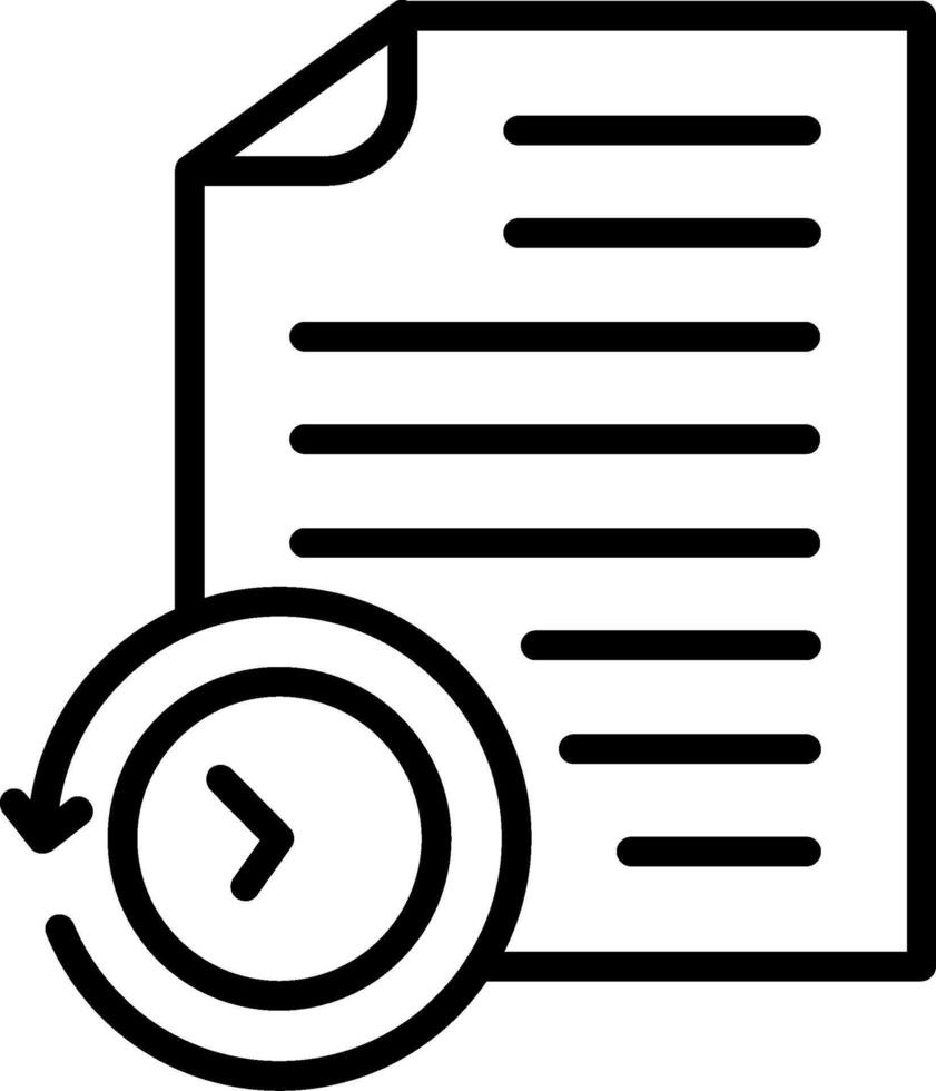 History Line Icon Design vector