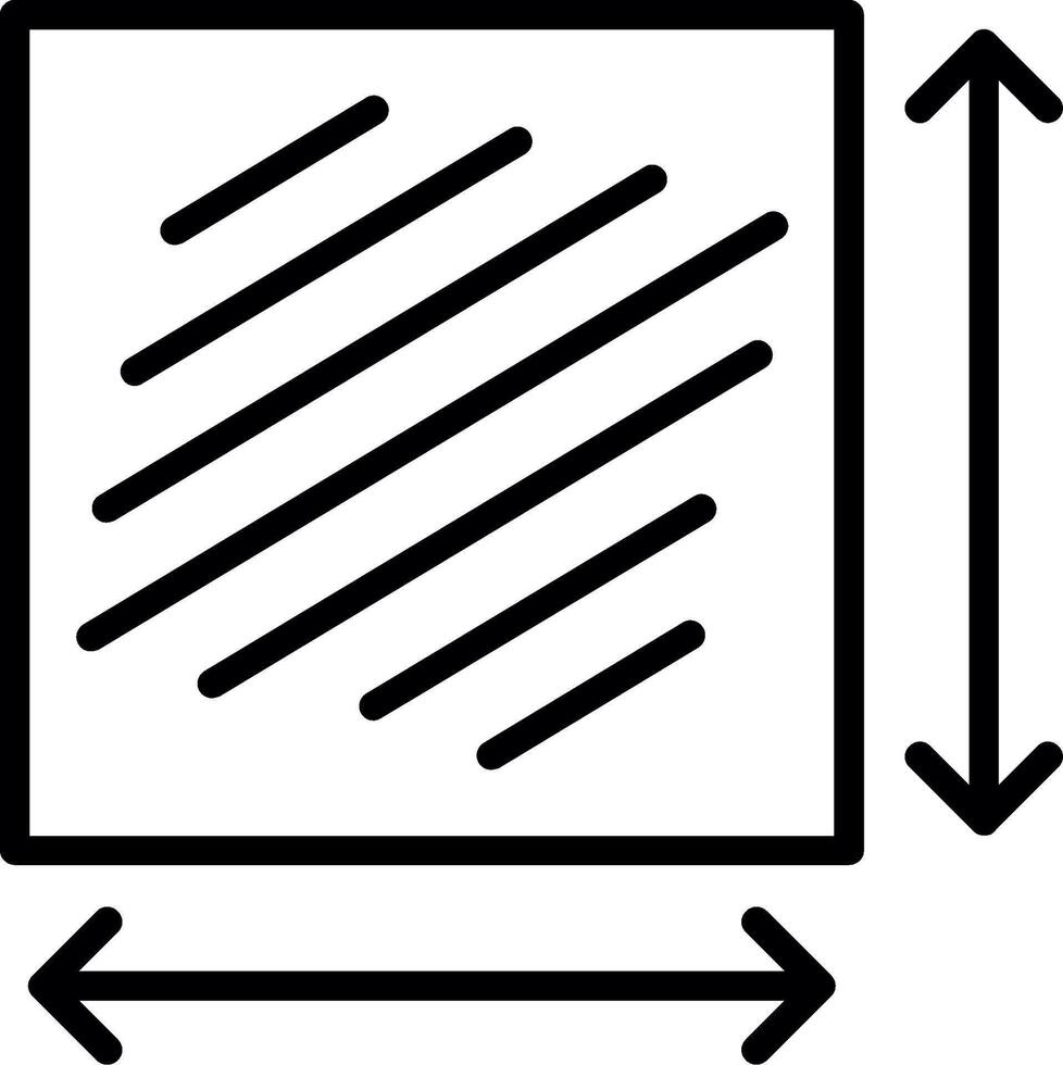 Lenght Line Icon Design vector