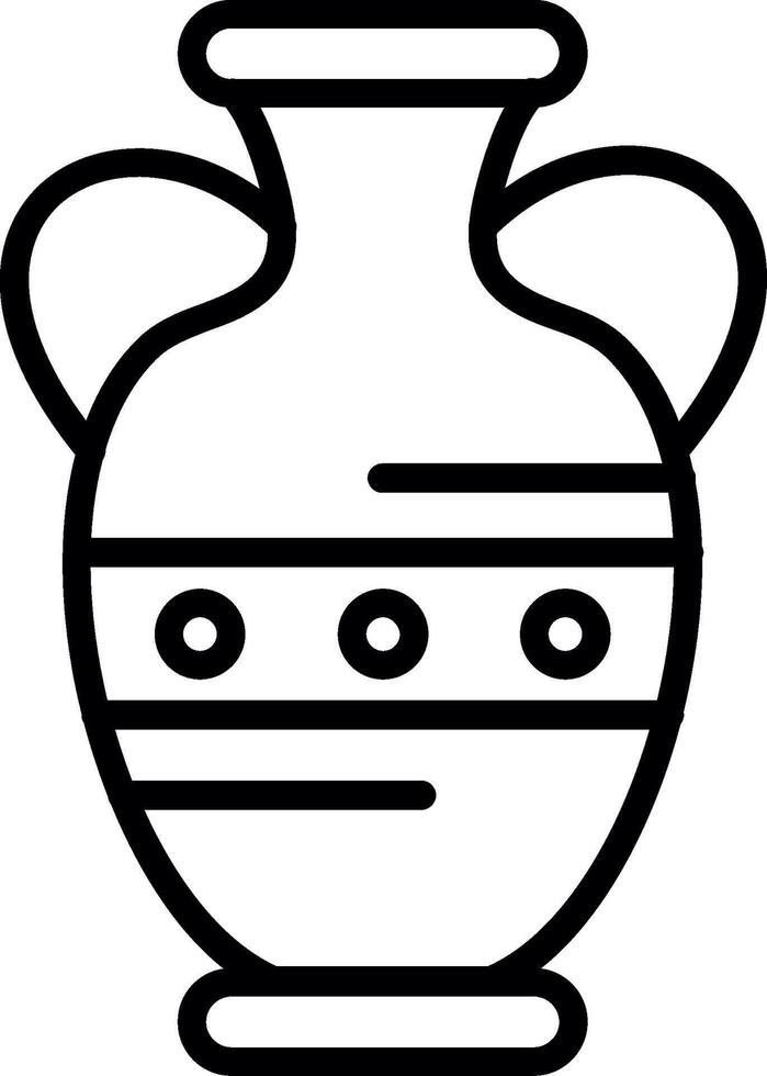Pot Line Icon Design vector