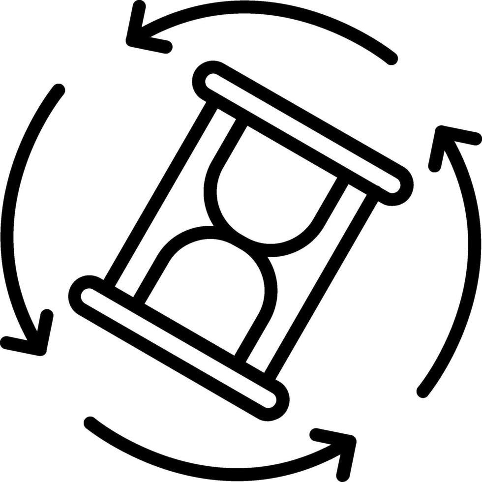 Process Line Icon Design vector