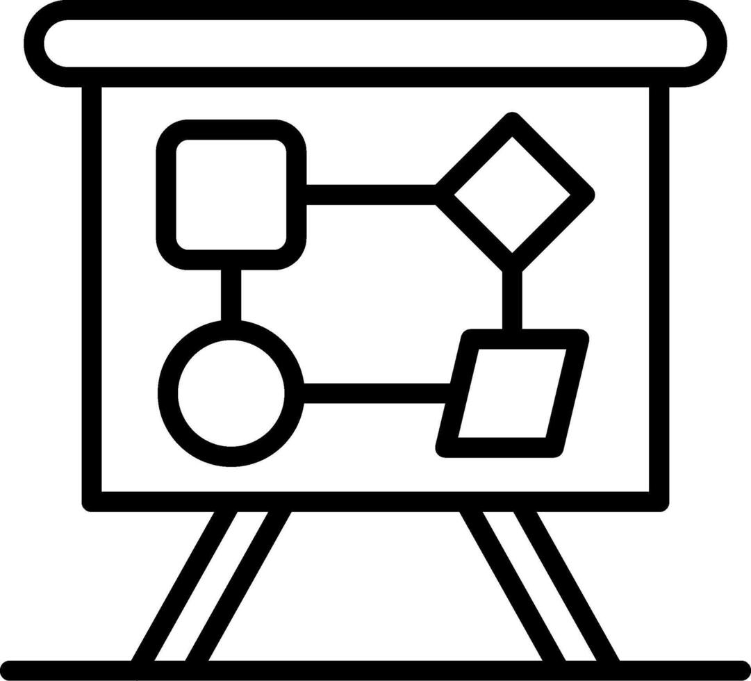 Task planning Line Icon Design vector